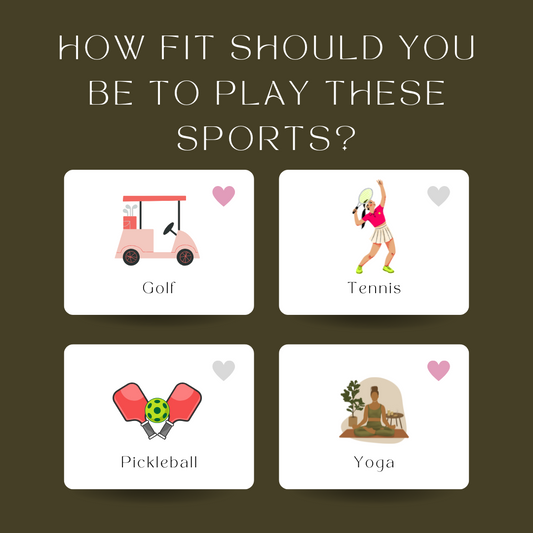 How fit should you be to play these sports?