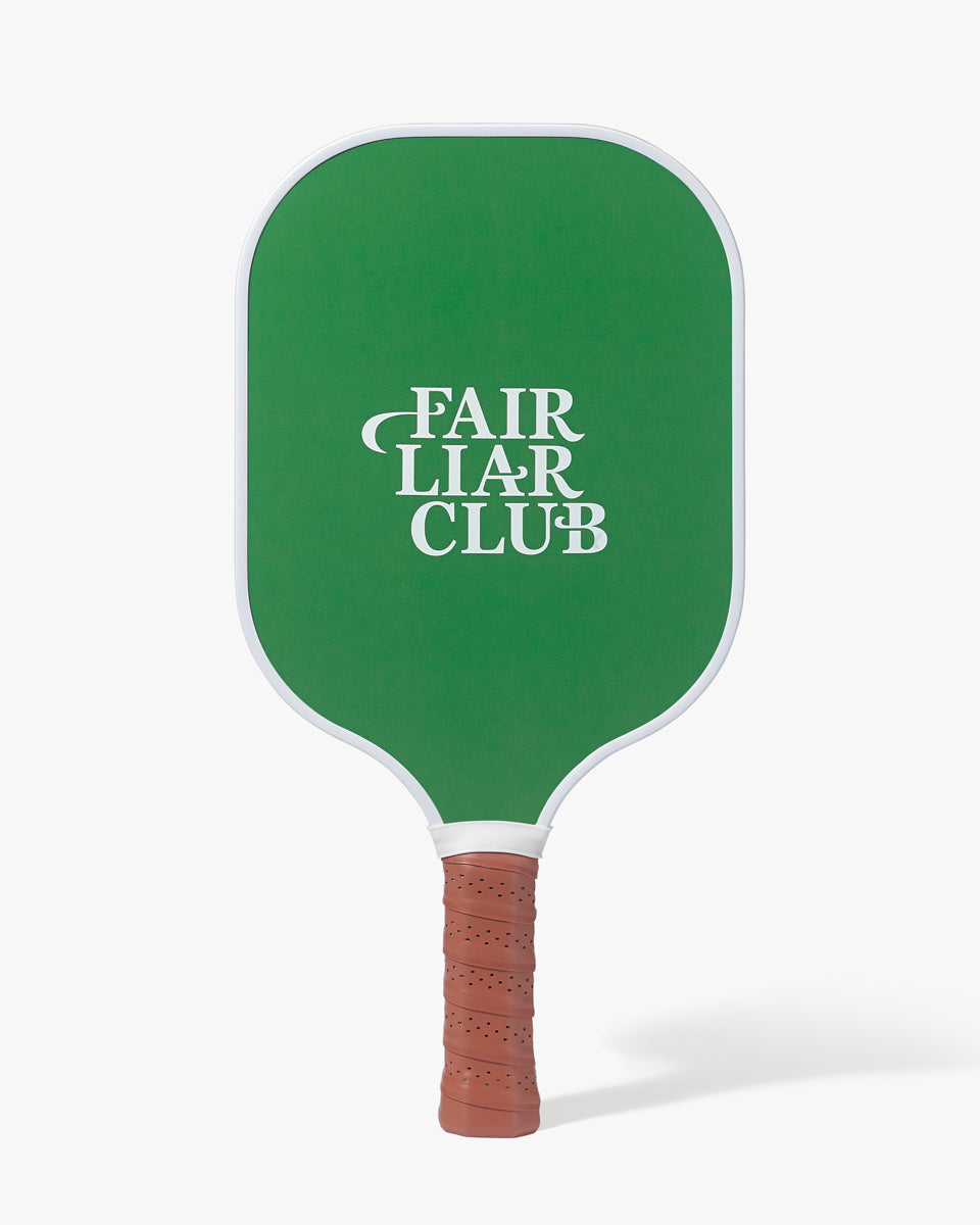 FLC Checkered Carbon Fiber Pickleball Paddle - Green