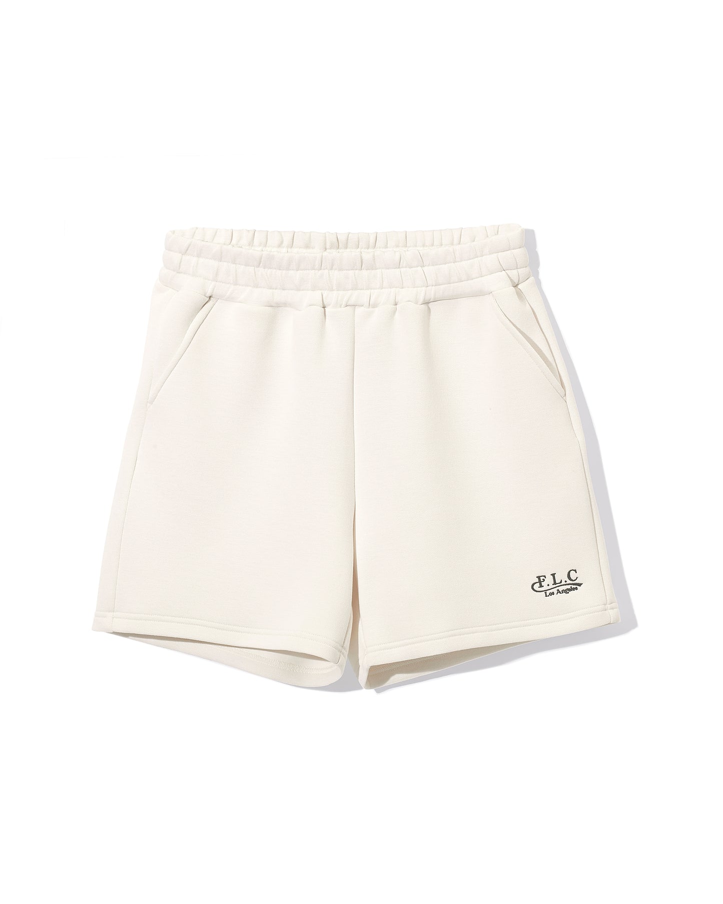 FLC ESSENTIAL GYM SHORTS - Cream