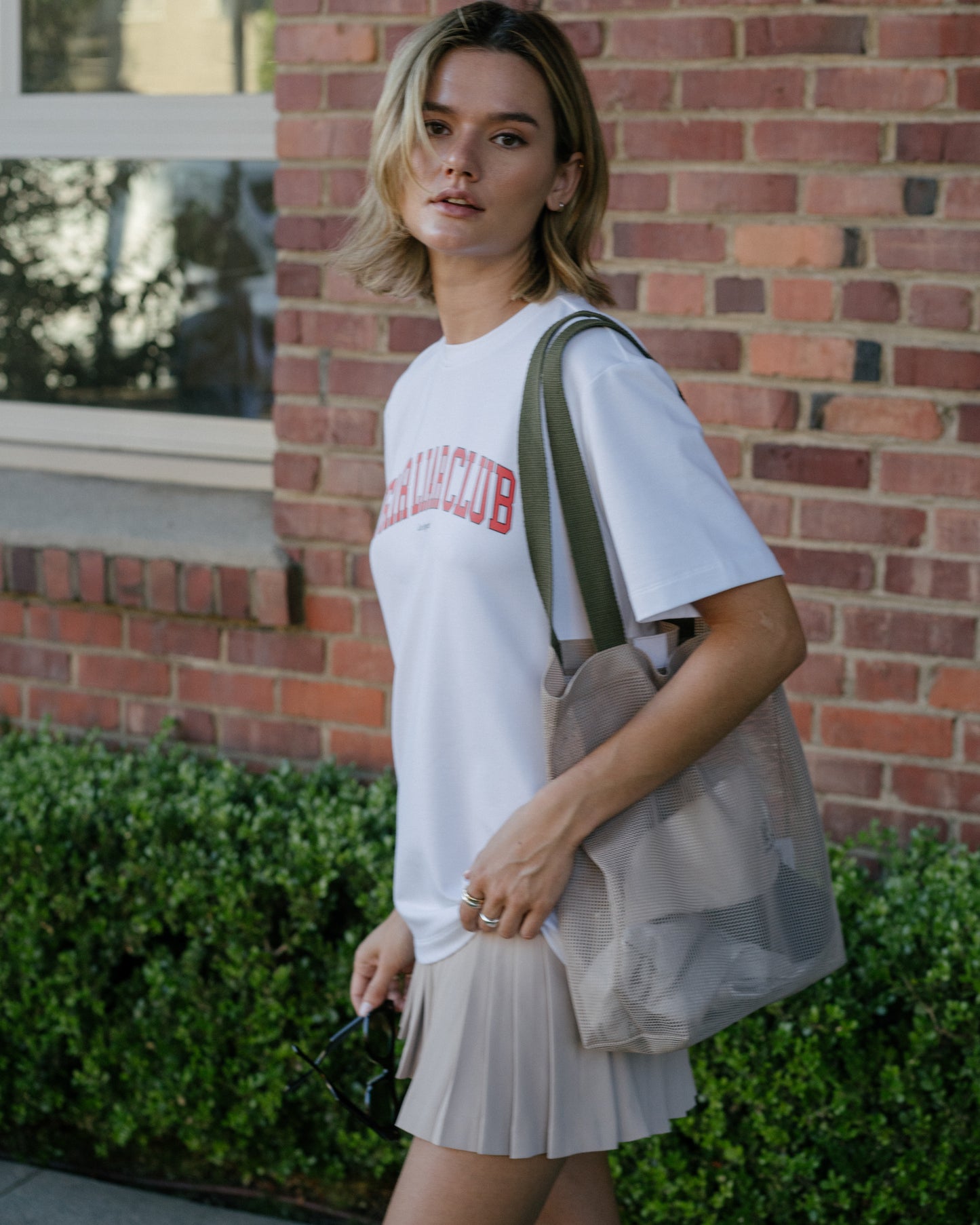 FLC Mesh Tote Bag - Beige