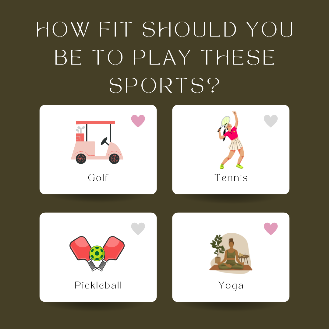 How fit should you be to play these sports?