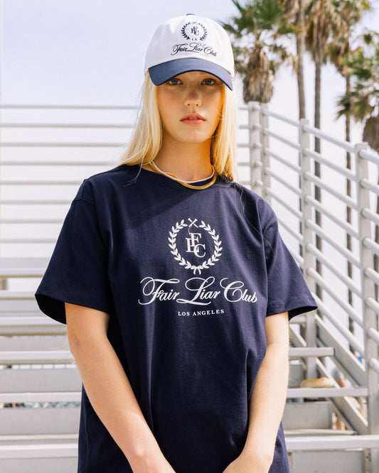 FLC Oversized LA T-shirts- Navy