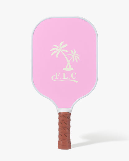 Fair Liar Club Palm Tree Carbon Fiber Pickleball Paddle - Pink