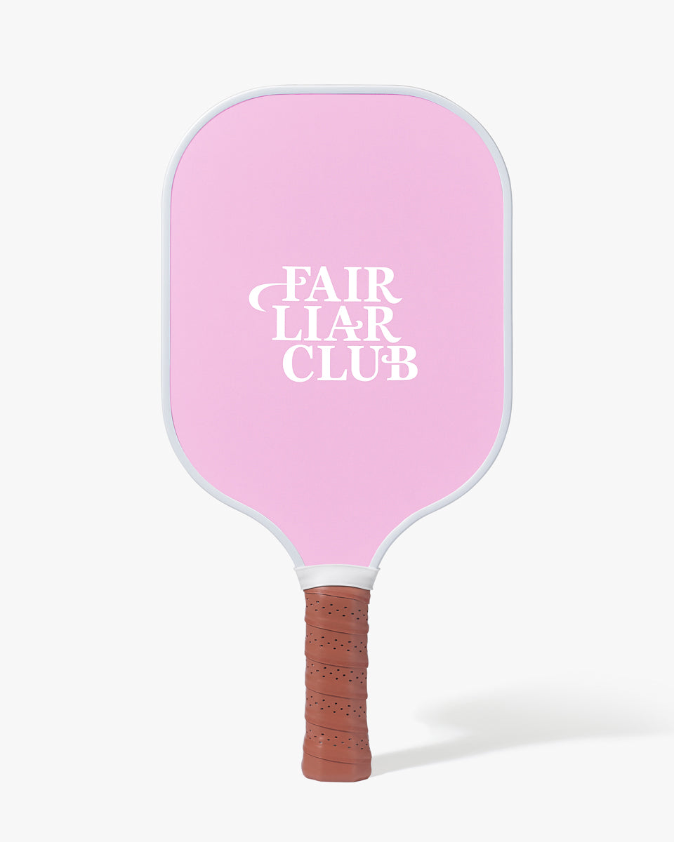 FLC Checkered Carbon Fiber Pickleball Paddle - Pink