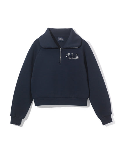 FLC HALF ZIP SIGNATURE PULLOVER - Navy