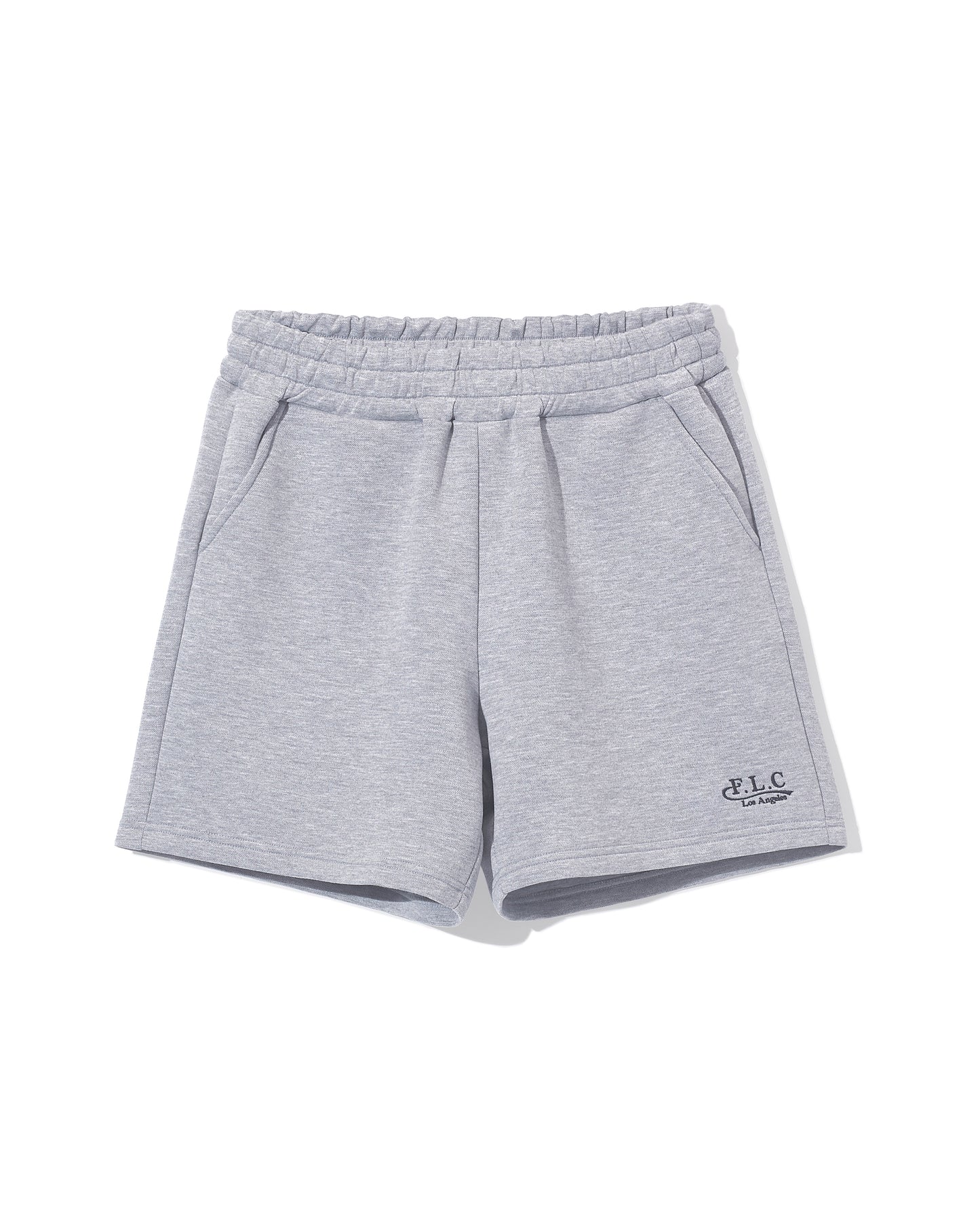 FLC ESSENTIAL GYM SHORTS - Melange Grey