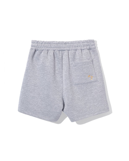 FLC ESSENTIAL GYM SHORTS - Melange Grey