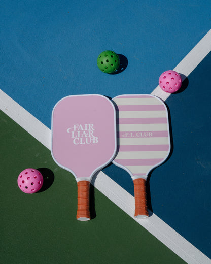 Fair Liar Club Palm Tree Carbon Fiber Pickleball Paddle - Pink