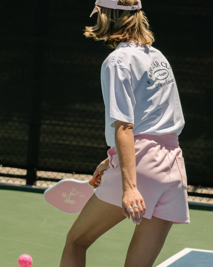 Fair Liar Club Palm Tree Carbon Fiber Pickleball Paddle - Pink