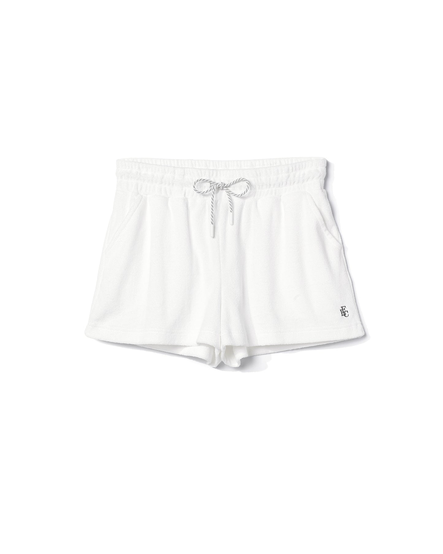 FLC Effortless Terry Shorts- White