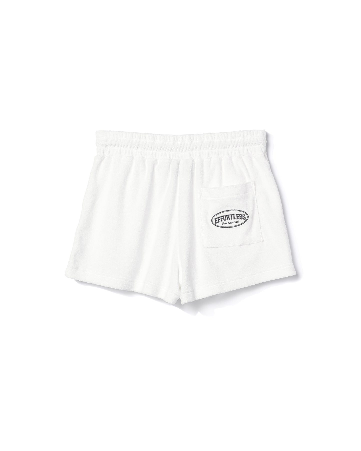 FLC Effortless Terry Shorts- White