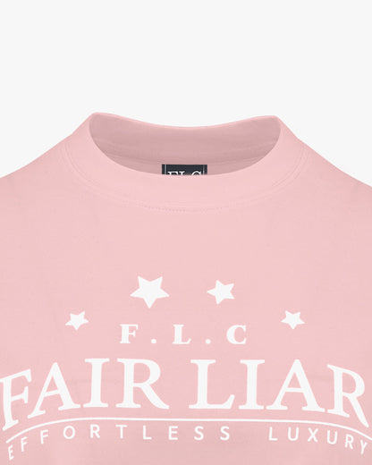 Star Cropped T shirt - Pink